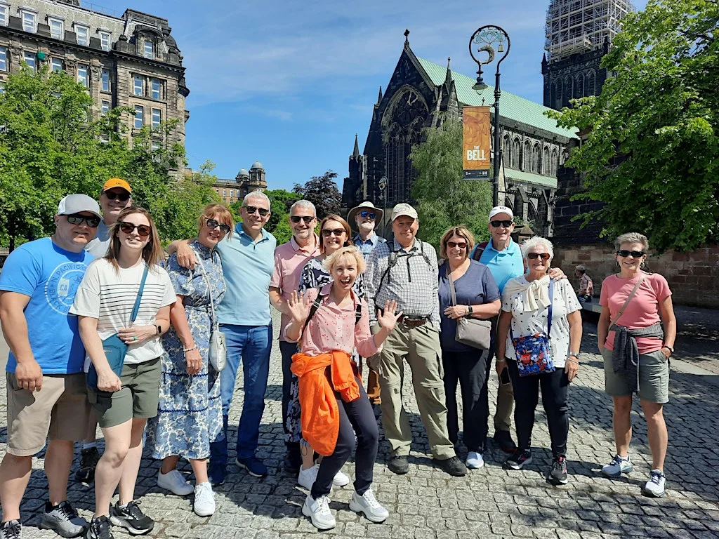Glasgow City Centre Walking Tour at The tour meets outside the main doors to Glasgow City Chambers on George Square