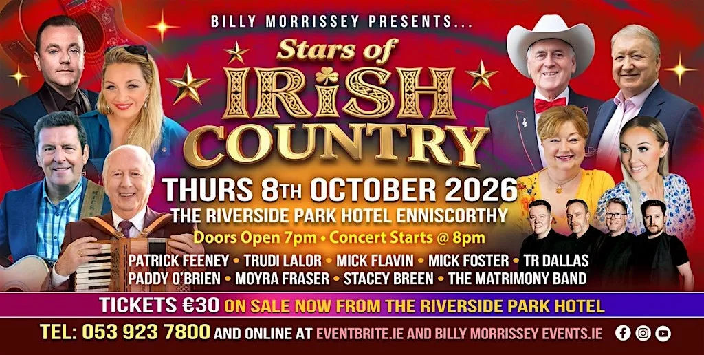 Stars of Irish Country Concert - Riverside Park Hotel, Enniscorty. at Riverside Park Hotel & Leisure Club