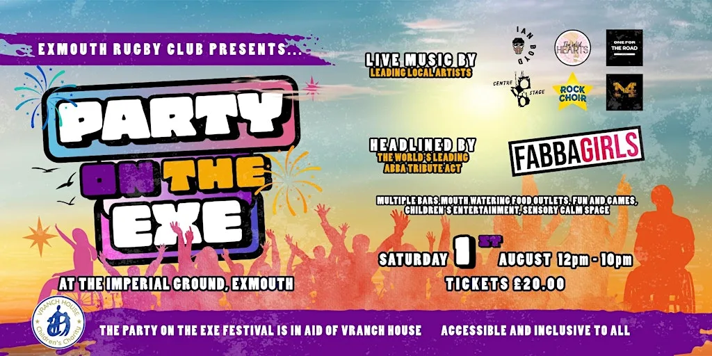 Party on the Exe 2026 in Aid of Vranch House Children's Charity at Exmouth Rugby Football Club