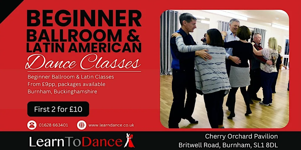 Monday Beginner Ballroom & Latin Dance Class – Learn To Dance, Burnham at Learn to Dance, Britwell Road, Slough