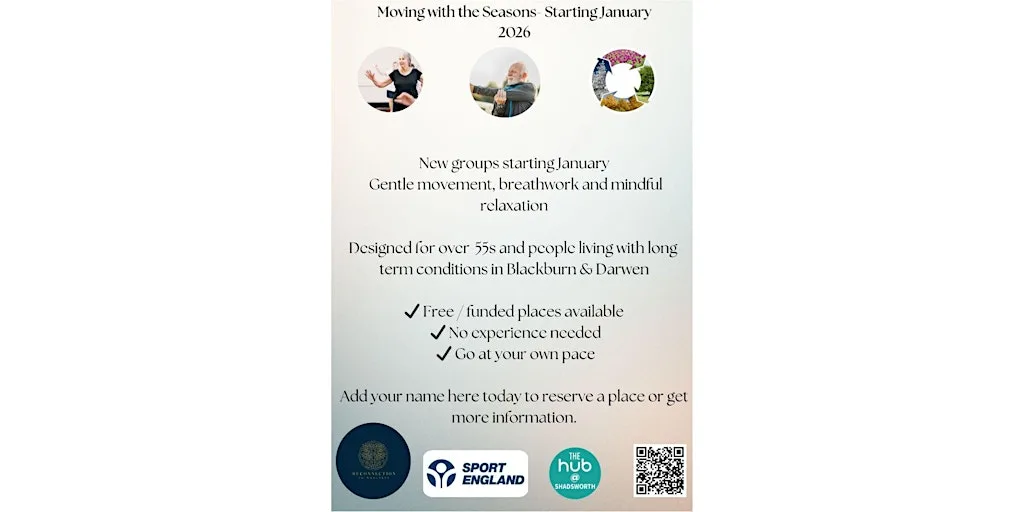 Moving, Stretching and Breathing through the seasons Darwen at Darwen Methodist Church @ Spring Vale