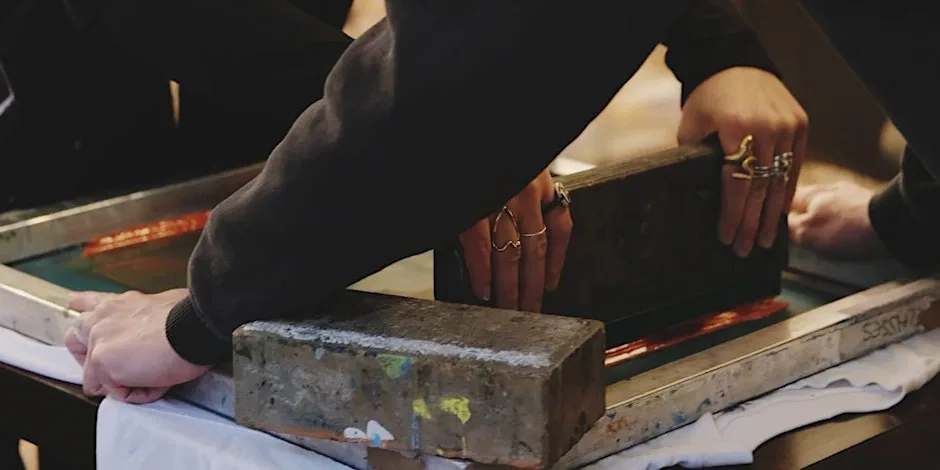 Screen Printing Workshop at Sketchy Beats Cafe