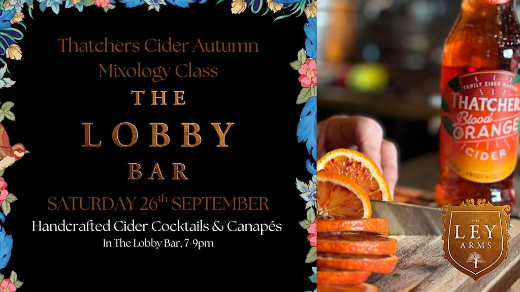 Thatchers Cider Autumn Mixology Class In The Lobby Bar at The Ley Arms, Kenn, Exeter
