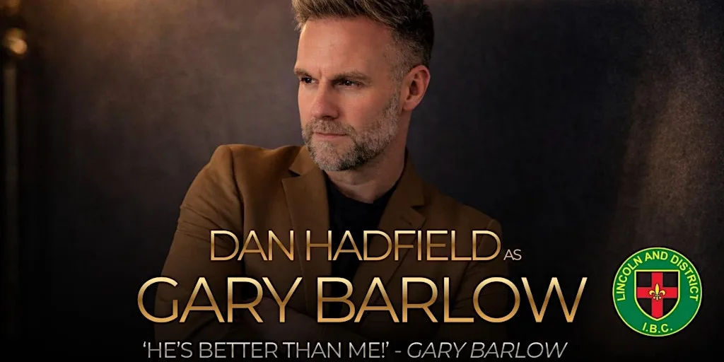 Dan Hadfield as Gary Barlow at Lincoln & District Indoor Bowling Club