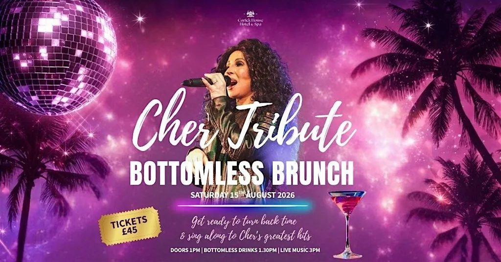Cher Tribute Brunch **FLASH SALE** TICKETS ONLY £30 at Corick House Hotel & Spa