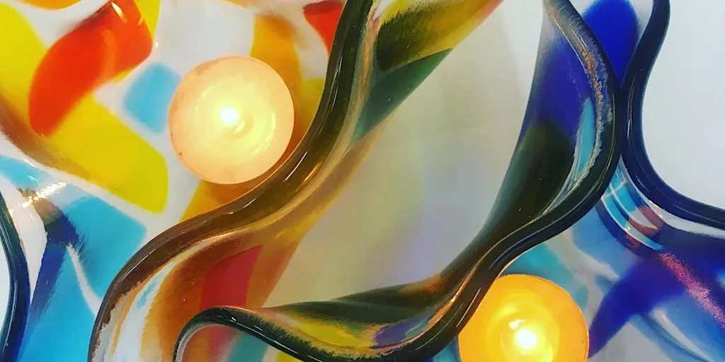 Fused Glass for the home - day course at Rainbow Glass Studios N16 0JL