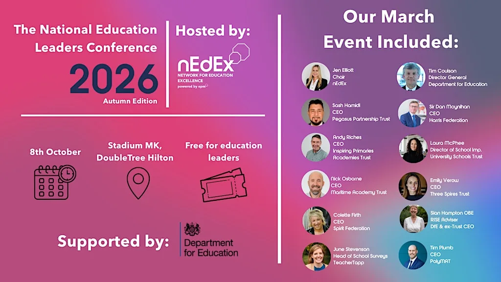The National Education Leaders Conference 2026 - Autumn at DoubleTree by Hilton Milton Keynes