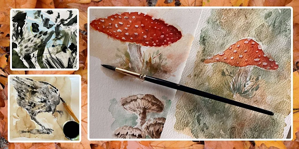 Autumn Watercolour Workshop: Mushrooms & October Moments at The Craft House