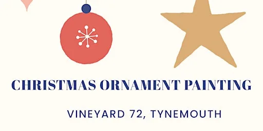 Ceramic Christmas decoration painting workshop at Vineyard 72