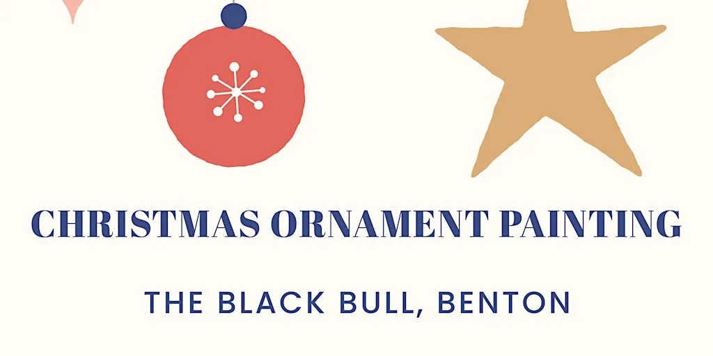 Ceramic Christmas decoration painting workshop at Black Bull