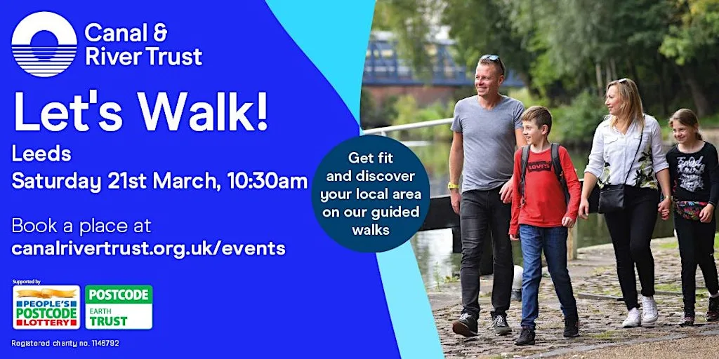 Let's Walk! Leeds (River Aire & Leeds Dock) at David Oluwale Bridge