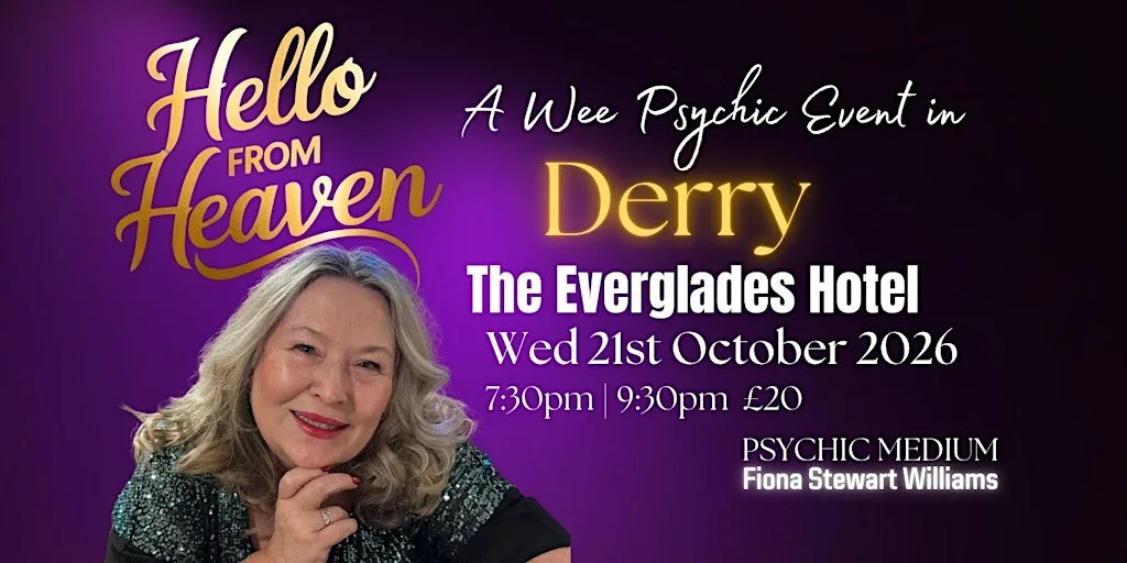 Halloween  A Wee Psychic Night in Derry - Hello from Heaven at Everglades Hotel