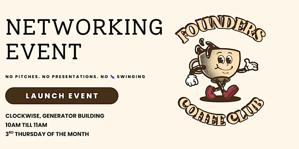 Founders Coffee Club - Networking | Bristol at Clockwise Generator Building, Bristol - Coworking & Office Space
