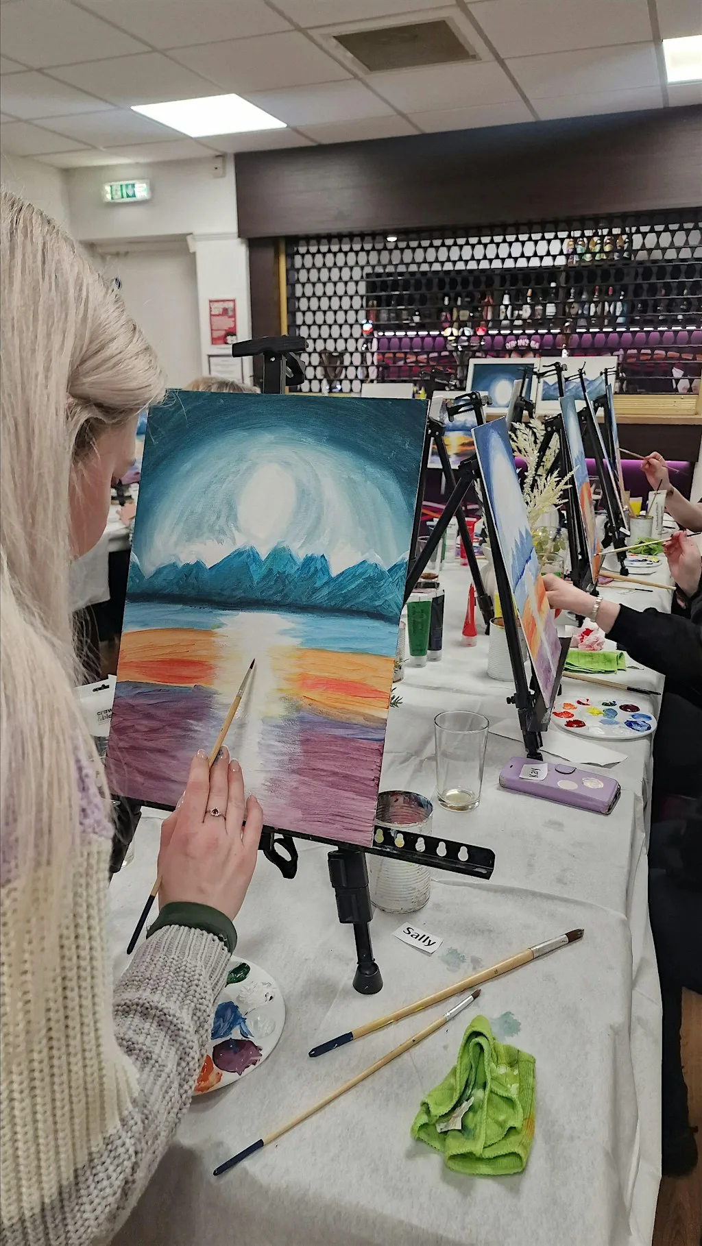 Social Art Painting Nottingham Mixer with Locals