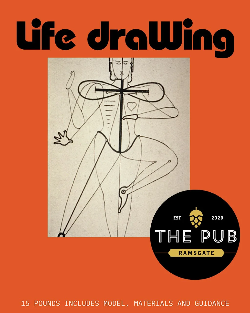 life drawing at THE PUB Ramsgate