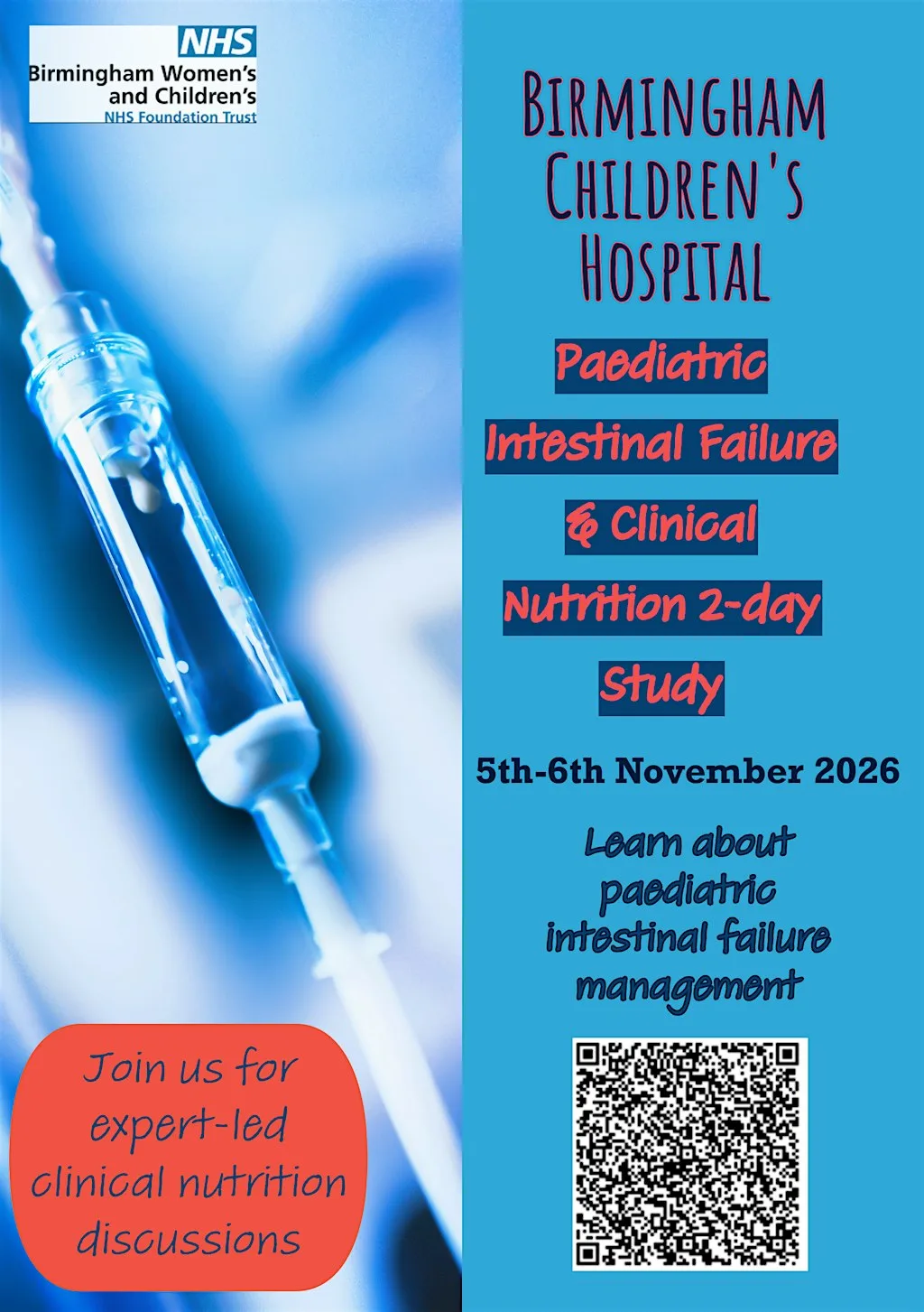 Paediatric Intestinal Failure & Clinical Nutrition at Birmingham Women's and Children's Hospital