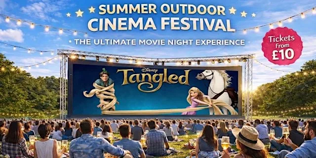 Tangled Outdoor Cinema at Burton Constable Hall in Hull at Burton Constable
