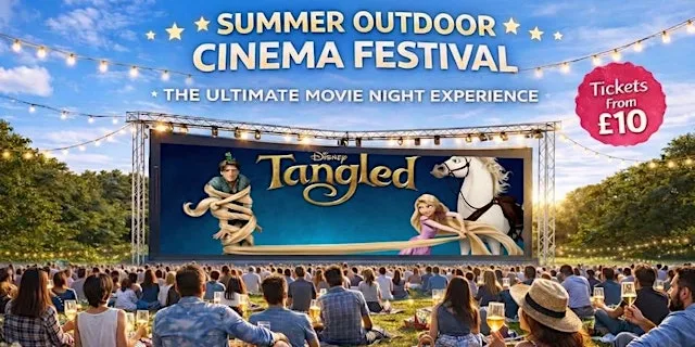 Tangled Outdoor Cinema at Tatton Country Park, Cheshire at Tatton country park