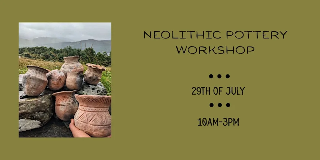 Neolithic pottery workshop with Emma Harrison at Atholl Arms Hotel Dunkeld