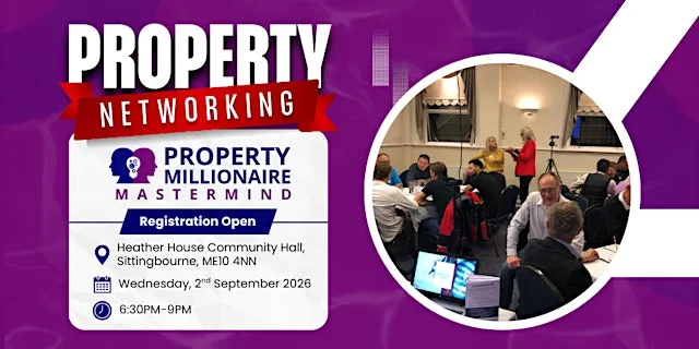 September's Property Millionaire Mastermind Property Networking Event