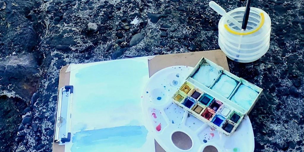 Watercolour Painting St Ives at Barnoon Arts