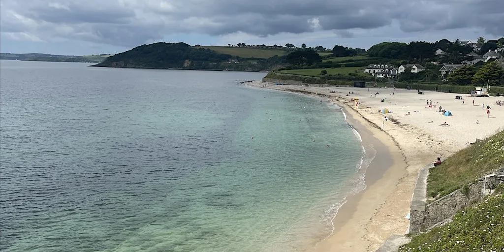 1: 1 Open Water Coaching Session - Falmouth, Cornwall at Gyllyngvase Beach