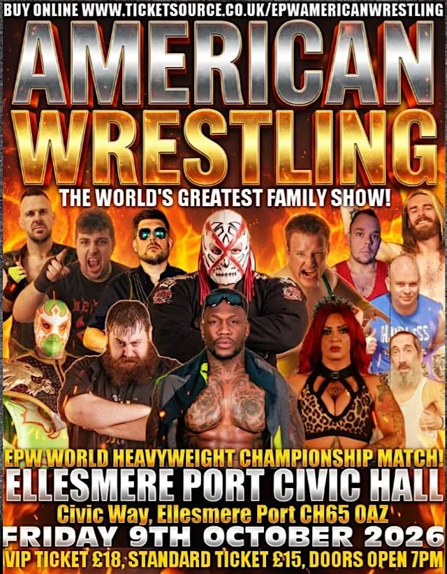 AMERICAN WRESTLING EPW ELLESMERE PORT at Ellesmere Port Civic Hall