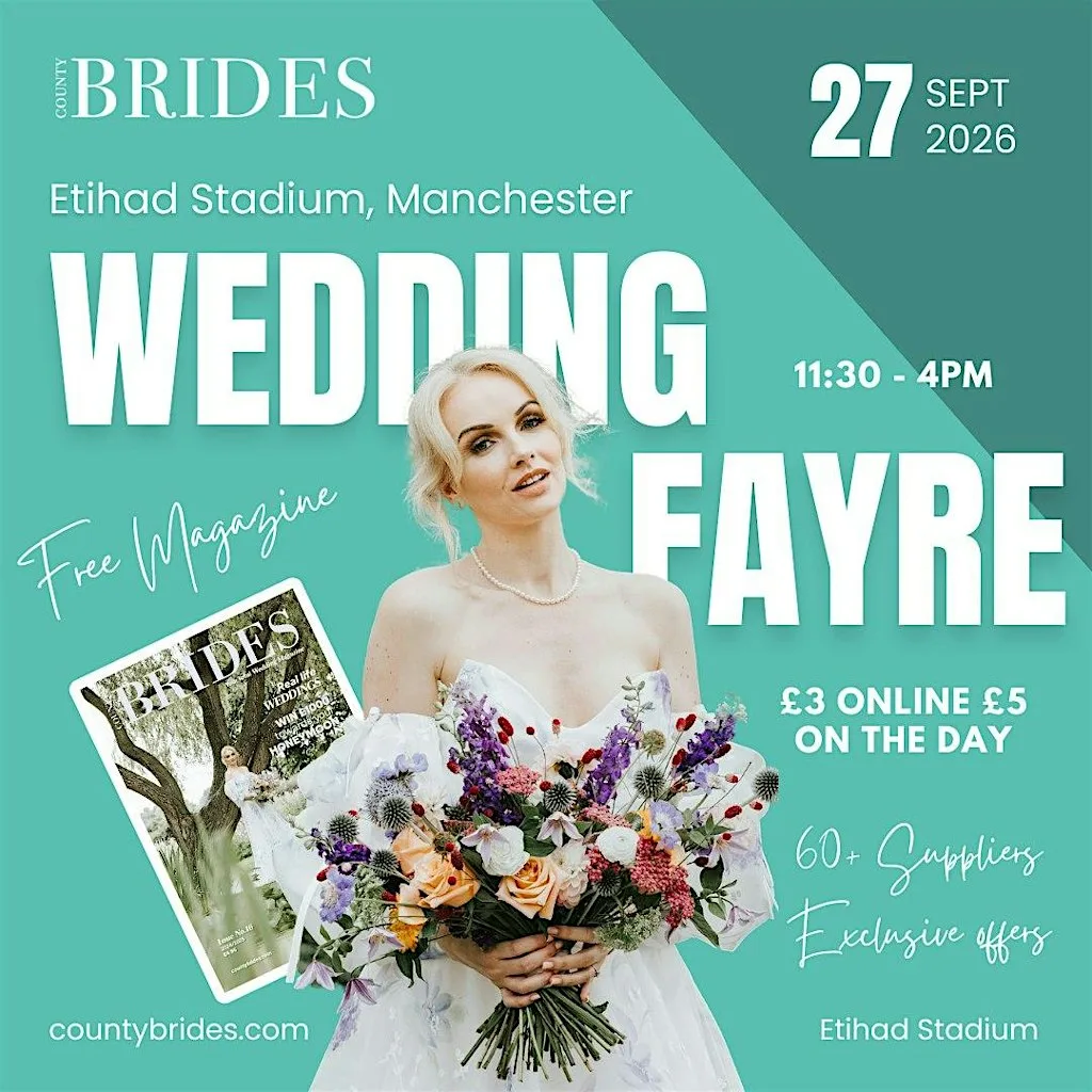 Etihad Stadium Wedding Fayre hosted by County Brides at Etihad Stadium