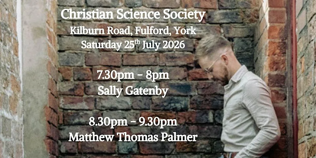 Matthew Thomas Palmer & Sally Gatenby at Christian Science Society