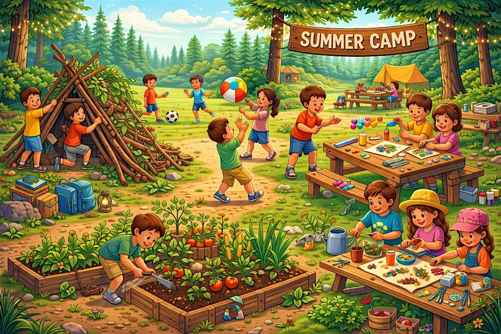 Summer fun gardening and outdoor camp week 4 at Stonewall Gardens Carrigaline