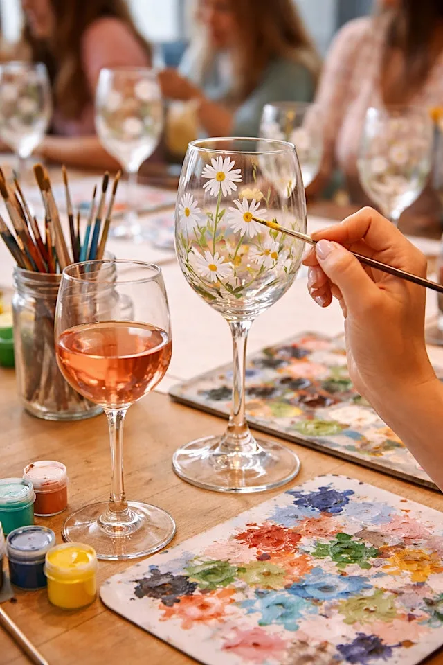 Wine Glass Paint & Sip at Zio Bar & Grill