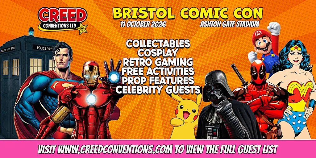 Bristol Creed Comic Con - October 2026 at Ashton Gate Stadium