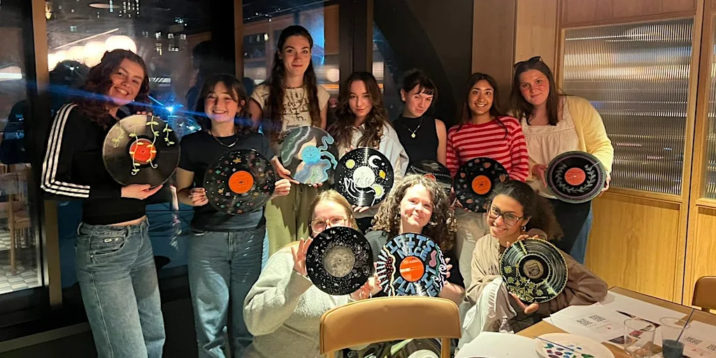 Girls Vinyl Painting & Social Event | Meet New People in Manchester