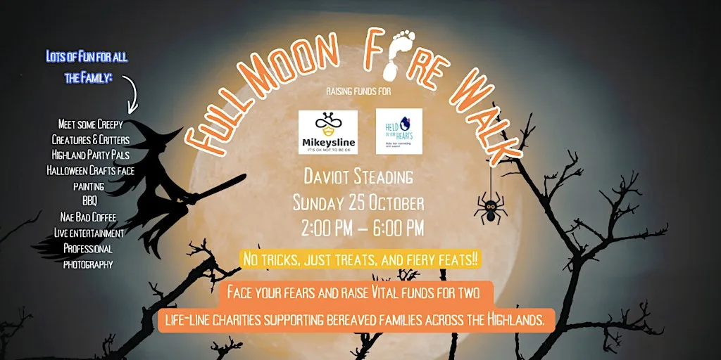 FULL MOON FIRE WALK at Daviot Steading