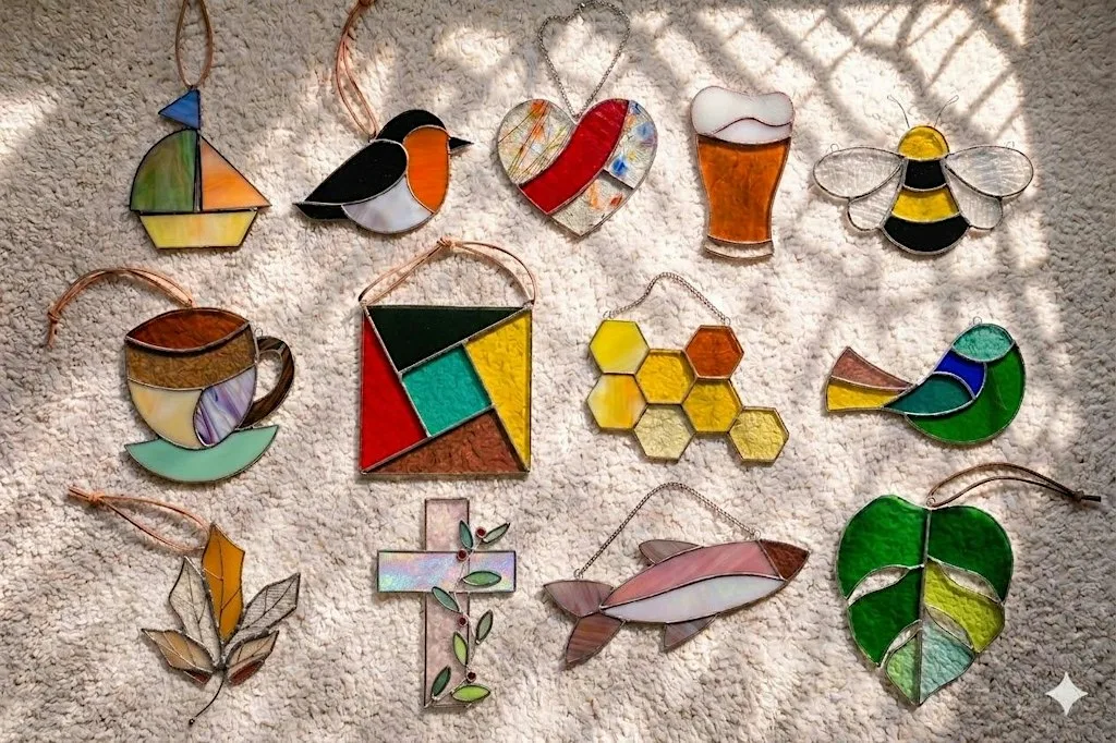 Modern Stained Glass Workshop: Cozy Garden Studio, Loughborough at Wilstone Close