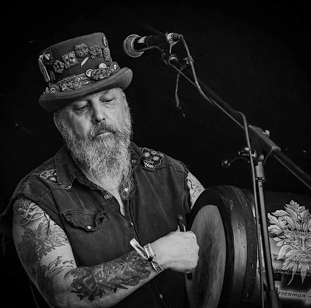 The Allen Valleys Folk Festival - Bodhrán with Steve Bentley at The Lion House