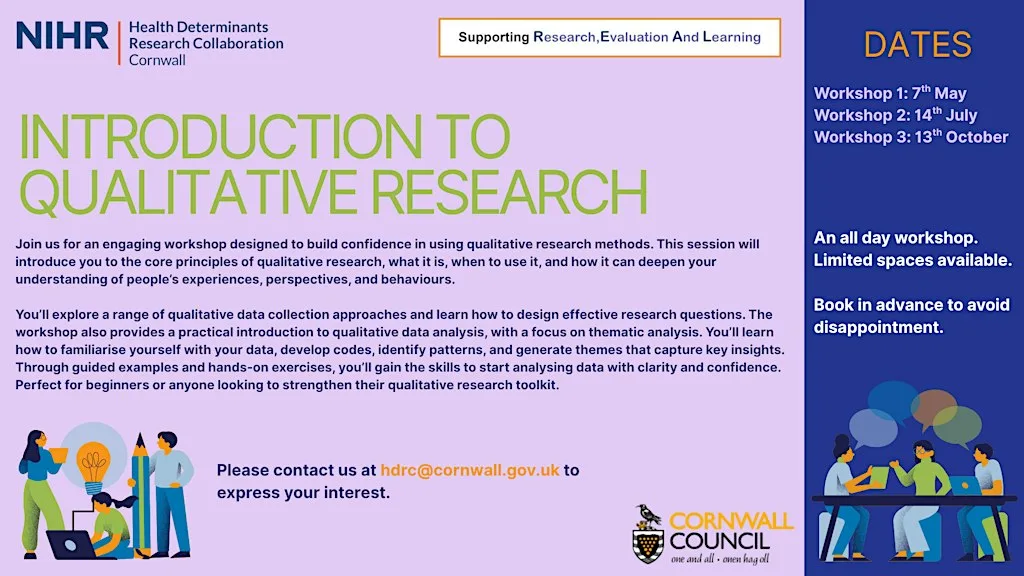 HDRC Cornwall: Introduction to Qualitative Research