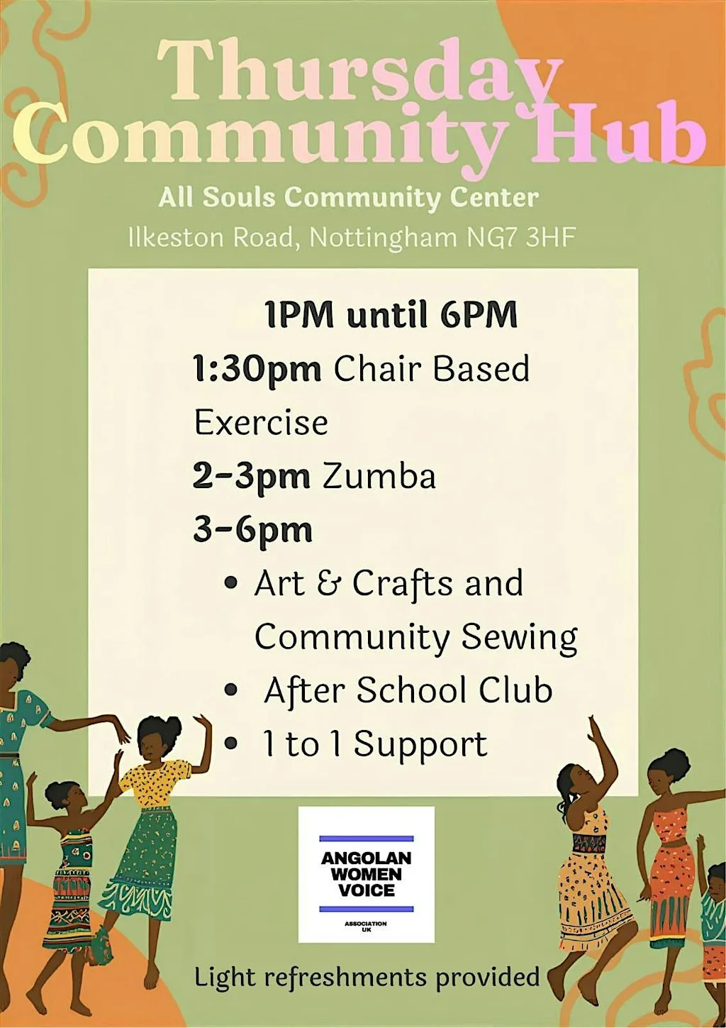 Thursday Community Get Together at All Souls Church & Community Centre