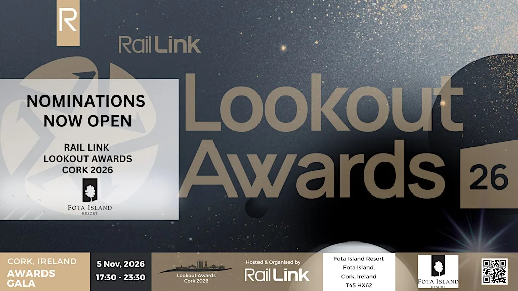 Rail link Lookout Awards Cork 2026 at Fota Island Resort