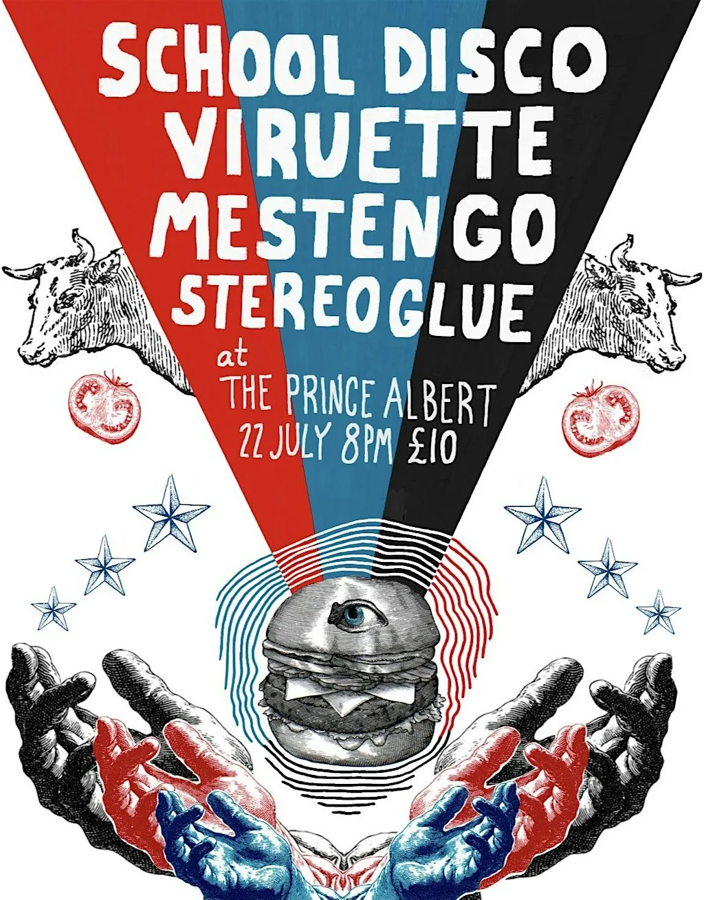 Viruette @ The Prince Albert (w/School Disco, Mestengo and Stereoglue) at The Prince Albert