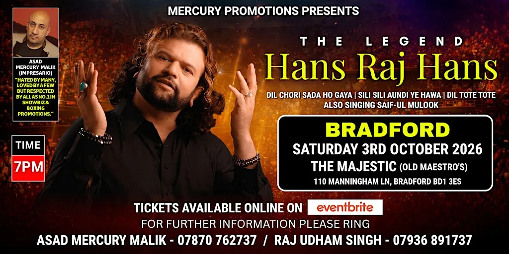 Hans Raj Hans | Live in BRADFORD | 2026