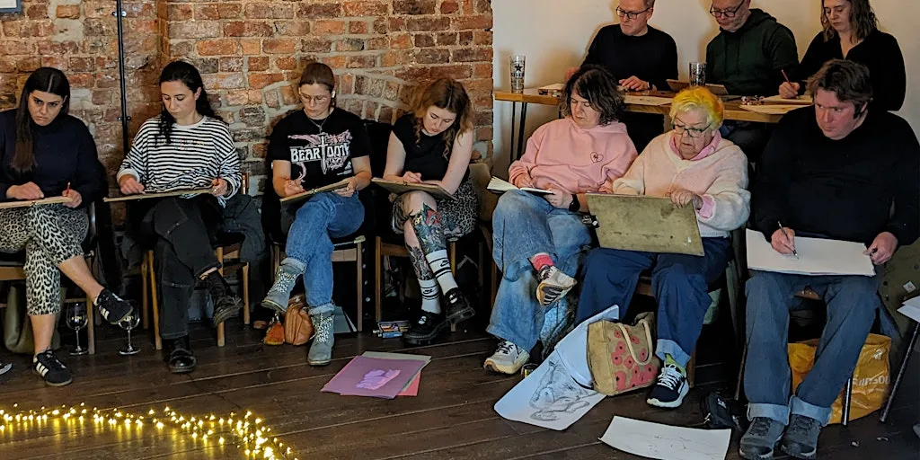 Life Drawing with HOP at Cuckoo, Prestwich, Manchester