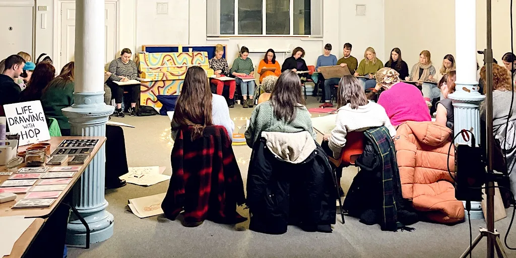 Life Drawing with HOP at Levenshulme Old Library, Manchester
