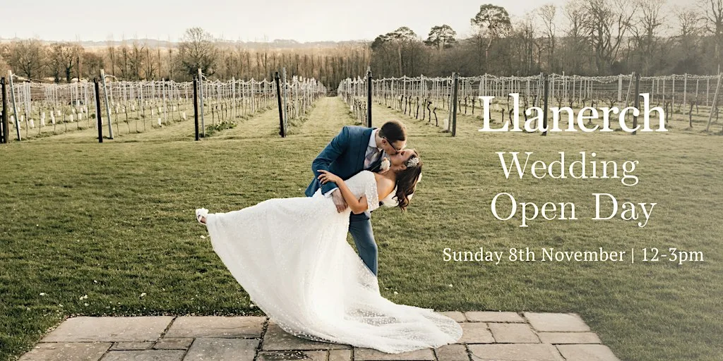 Llanerch Vineyard Wedding Open Day- Sunday 8th November 2026 at Llanerch Vineyard Hotel