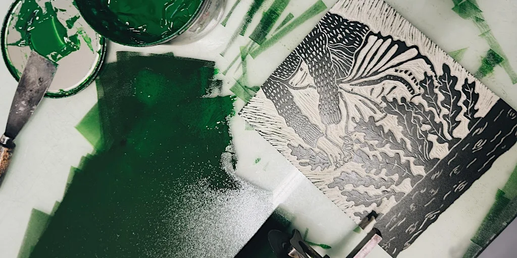 Lino Printing for the Beginner with Laura Bremner at Gray's School of Art, Robert Gordon University