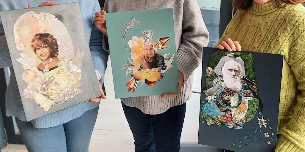 Mixed Media Memory Collage at Shrewsbury Library
