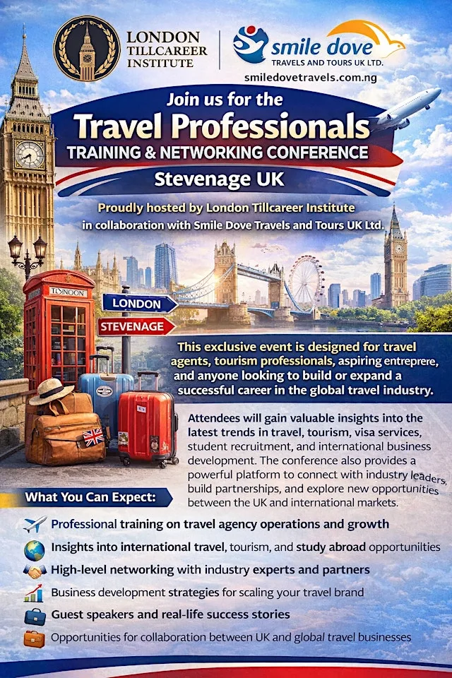 Travel Professionals Training & Networking Conference London at Stevenage