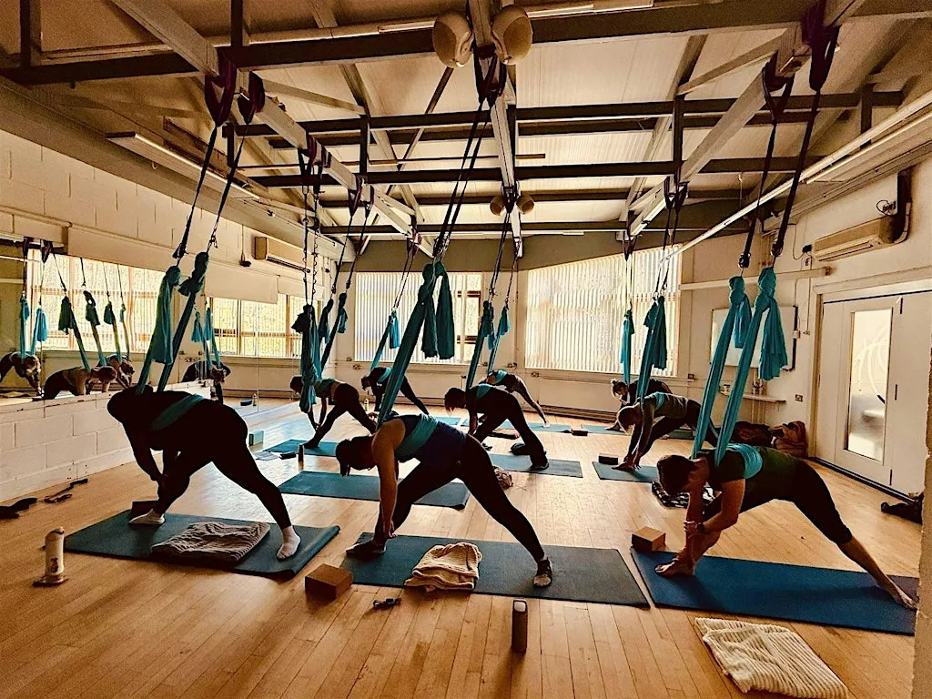 Aerial Yoga & Primal Drumming Workshop, Edinburgh, 30th July, 6-7.15pm at The Crags Centre