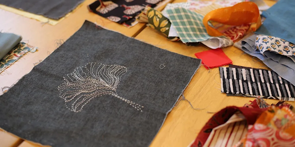 Embroidery Design with Couching/Slow Stitch at Sunny Bank Mills Farsley