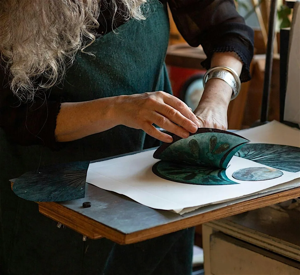 Intaglio Drypoint & Chine Colle Printmaking at Carousel Print Studio, Exchange Place Studios